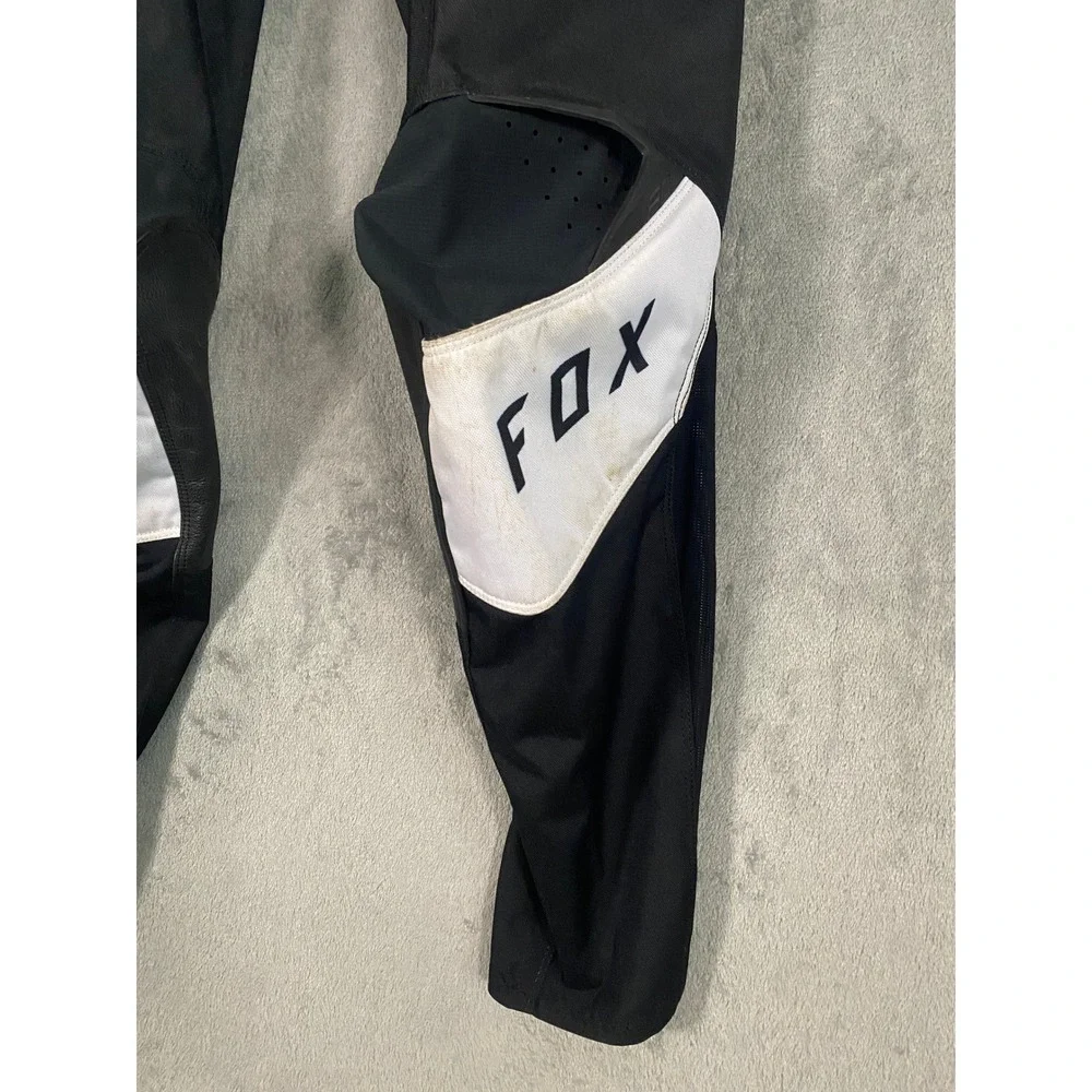 Fox Racing Pants Youth 28Y Black White 180 Motocross Dirt Bike Racing Gear